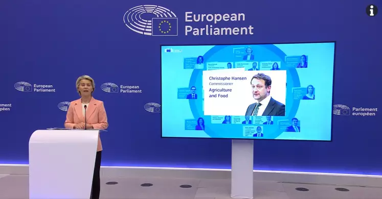 Afbeelding voor artikel: Von der Leyen presenteert tweede Commissie: Hansen op Landbouw